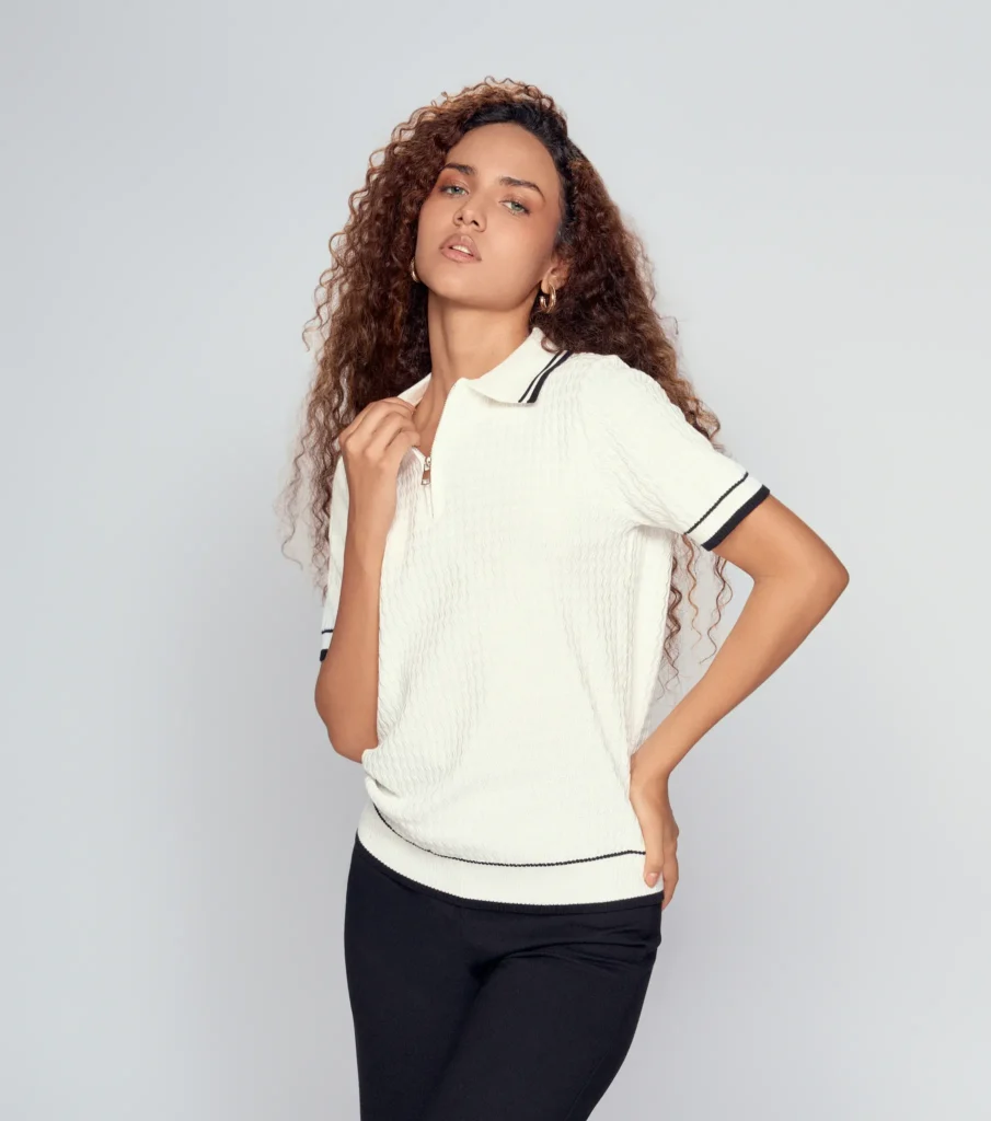 Blusa Tipo Polo Mujer